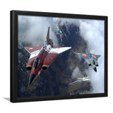 Sukhoi Su 27 Flanker Fighter Aircraft Framed Art Prints Wall Decor - Painting Art, Framed Picture, Ready to Hang