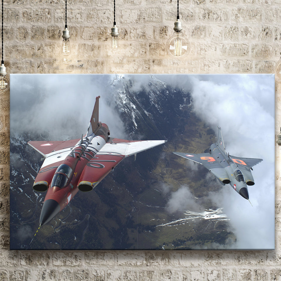 Sukhoi Su 27 Flanker Fighter Aircraft Canvas Prints Wall Art Decor - Painting Canvas, Art Prints, Ready to Hang