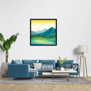 Summer Landscape - Blue Mountains - Mountain Art, Art Print, Frame Art