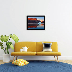 Sunrise in the Rode Fjord - Mountain Art, Print Art, Frame Art