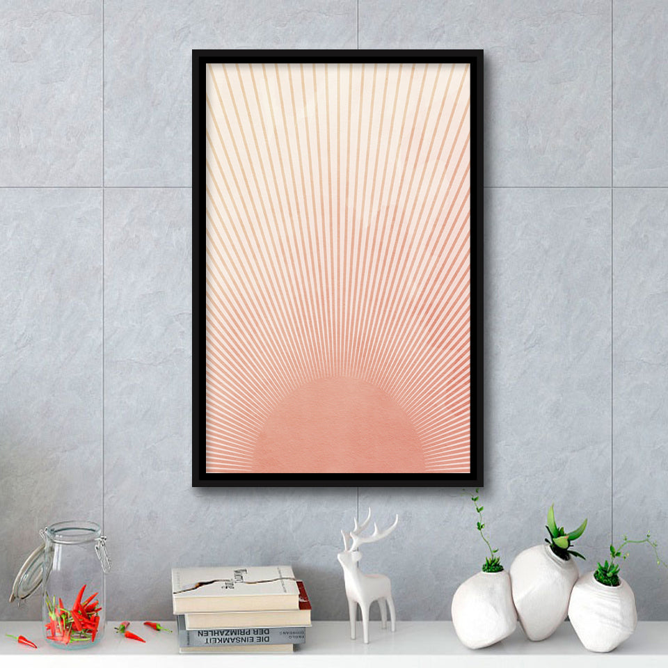 Sunrise Framed Canvas Prints Wall Art - Painting Canvas, Framed Picture, Home Art Decor