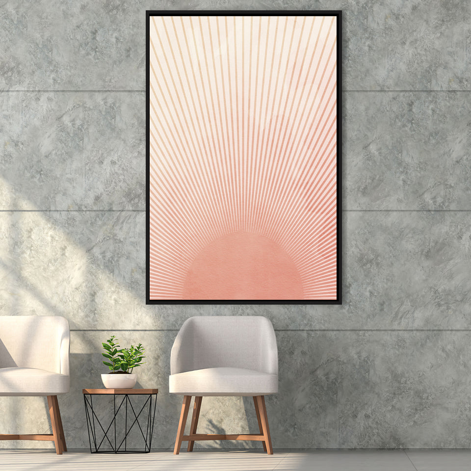 Sunrise Framed Canvas Prints Wall Art - Painting Canvas, Framed Picture, Home Art Decor