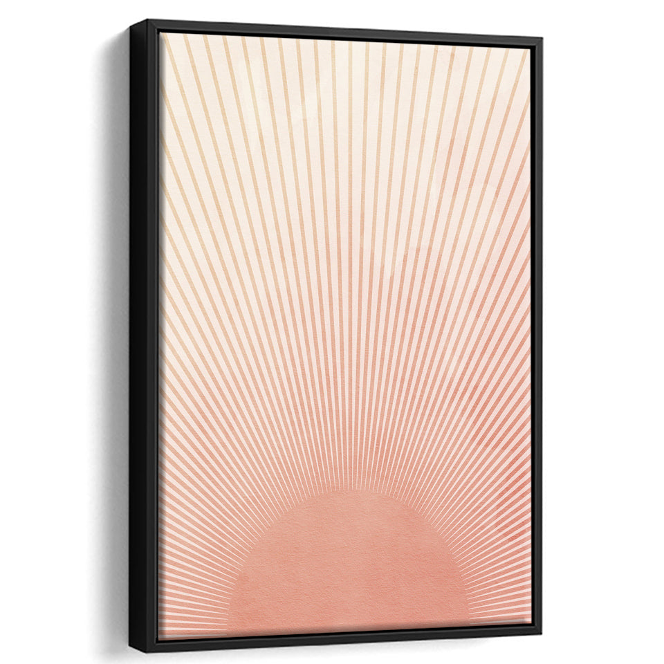 Sunrise Framed Canvas Prints Wall Art - Painting Canvas, Framed Picture, Home Art Decor