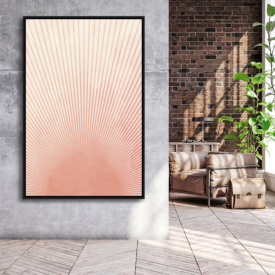 Sunrise Framed Canvas Prints Wall Art - Painting Canvas, Framed Picture, Home Art Decor