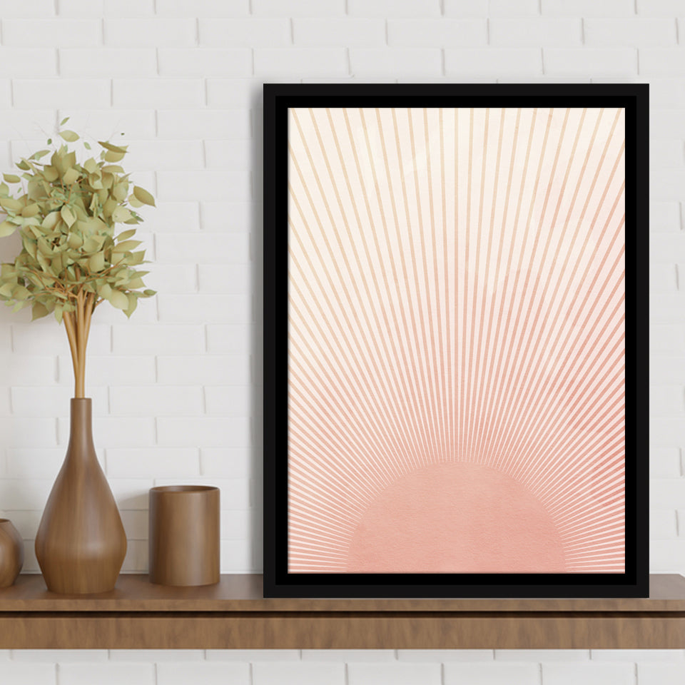 Sunrise Framed Canvas Prints Wall Art - Painting Canvas, Framed Picture, Home Art Decor