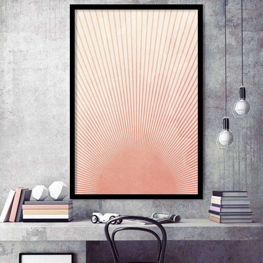 Sunrise Framed Art Print Wall Decor - Painting Art, Framed Picture, Home Decor