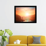 Sunset Faith Framed Ar Prints - Painting Art, Framed Painting, Prints for Sale, Black Framed, Wall Art, Wall Decor