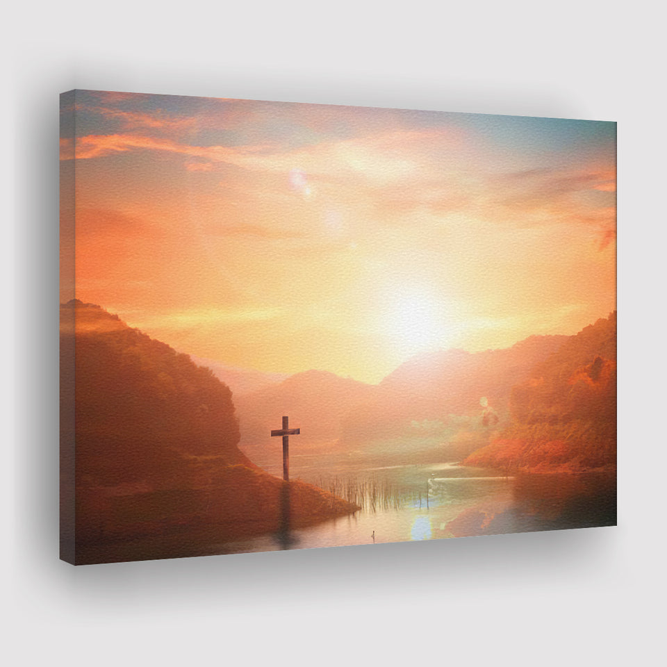 Sunset Faith Canvas Prints - Painting Canvas, Canvas Art, Prints for Sale, Wall Art, Wall Decor