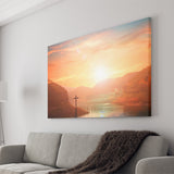 Sunset Faith Canvas Prints - Painting Canvas, Canvas Art, Prints for Sale, Wall Art, Wall Decor