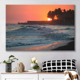 Sunset in March at Playa El Tunco El Salvador Canvas Prints Wall Art - Painting Canvas, Wall Decor, Home Decor, Prints for Sale
