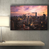 Sunset in Toronto, Toronto Poster Canvas Set Toronto Canvas Prints Wall Art Home Decor - Painting Canvas, Ready to hang