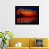 Sunset In Venice Framed Wall Art Prints - Framed Prints, Prints for Sale, Framed Art