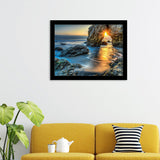Sunset On The Ocean Framed Art Prints - Framed Prints, Prints For Sale, Painting Prints,Wall Art Decor