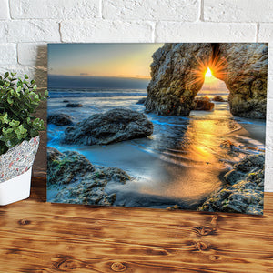 Sunset On The Ocean Canvas Wall Art - Canvas Prints, Prints For Sale, Painting Canvas,Canvas On Sale