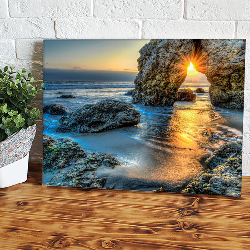 Sunset On The Ocean Canvas Wall Art - Canvas Prints, Prints For Sale, Painting Canvas,Canvas On Sale