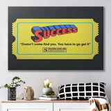 Super Success Story Canvas Prints Wall Art - Painting Canvas,Office Business Motivation Art, Wall Decor