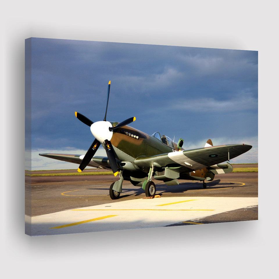 Supermarine Spitfire Airplane Canvas Prints Wall Art Decor - Painting Canvas, Art Prints, Ready to Hang