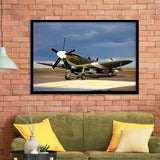 Supermarine Spitfire Airplane Framed Art Prints Wall Decor - Painting Art, Framed Picture, Ready to Hang