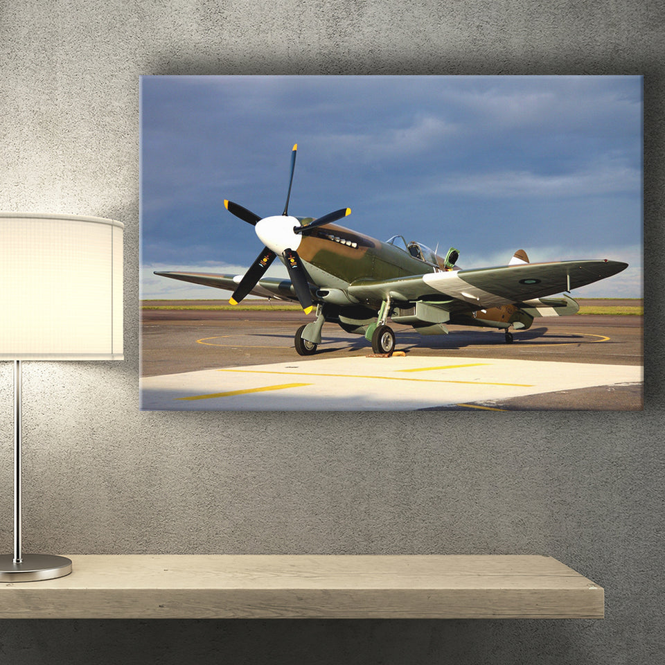 Supermarine Spitfire Airplane Canvas Prints Wall Art Decor - Painting Canvas, Art Prints, Ready to Hang