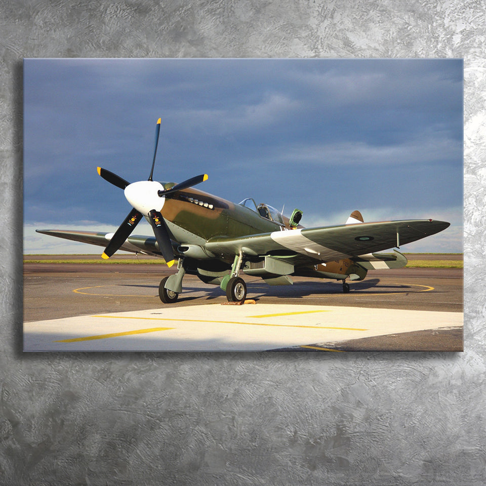 Supermarine Spitfire Airplane Canvas Prints Wall Art Decor - Painting Canvas, Art Prints, Ready to Hang