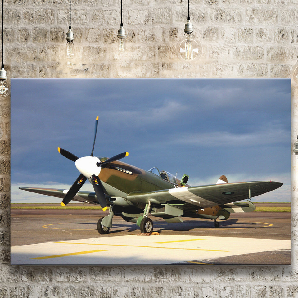 Supermarine Spitfire Airplane Canvas Prints Wall Art Decor - Painting Canvas, Art Prints, Ready to Hang