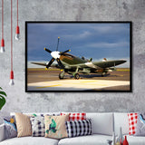 Supermarine Spitfire Airplane Framed Art Prints Wall Decor - Painting Art, Framed Picture, Ready to Hang