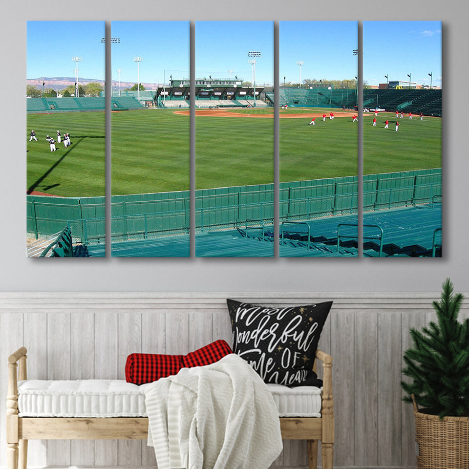 Suplizio Field Stadium Canvas Prints Grand Junction Rockies Wall Art,Multi Panels B,Sport Stadium Art Prints, Fan Gift