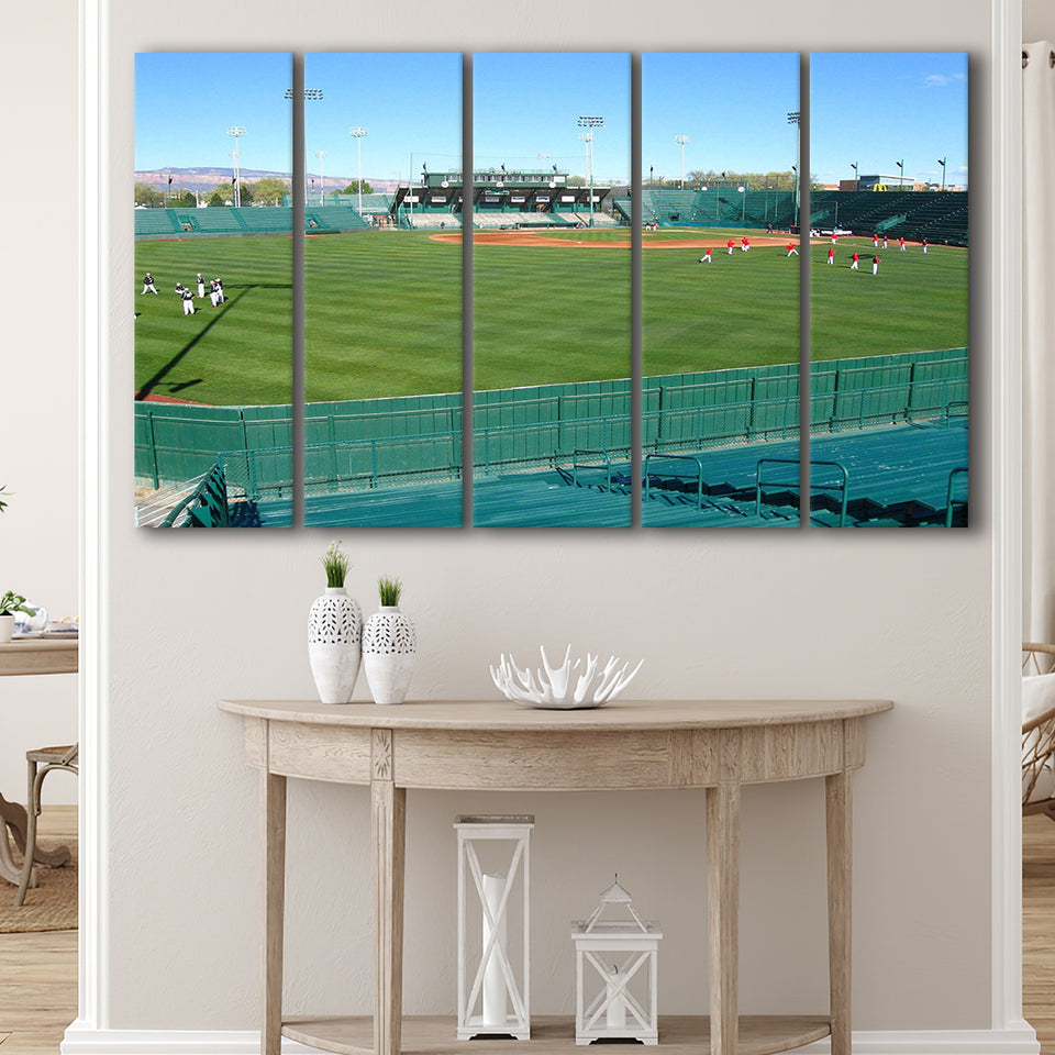 Suplizio Field Stadium Canvas Prints Grand Junction Rockies Wall Art,Multi Panels B,Sport Stadium Art Prints, Fan Gift