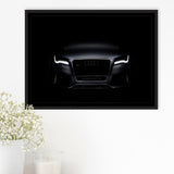 Supper Black Car Sport Car Framed Canvas Prints Wall Art Home Decor - Painting Canvas, Black Frame, Framed Picture