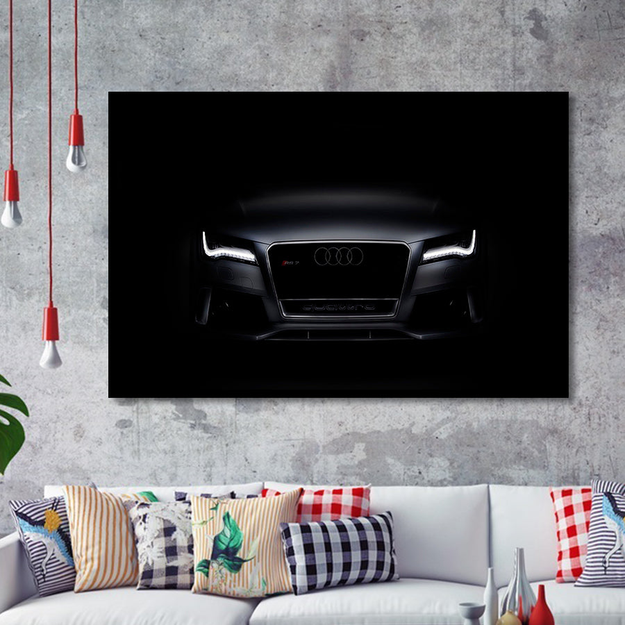 Supper Black Car Sport Car Framed Art Prints Wall Decor - Painting Art,Framed Picture,For Sale, Ready to hang