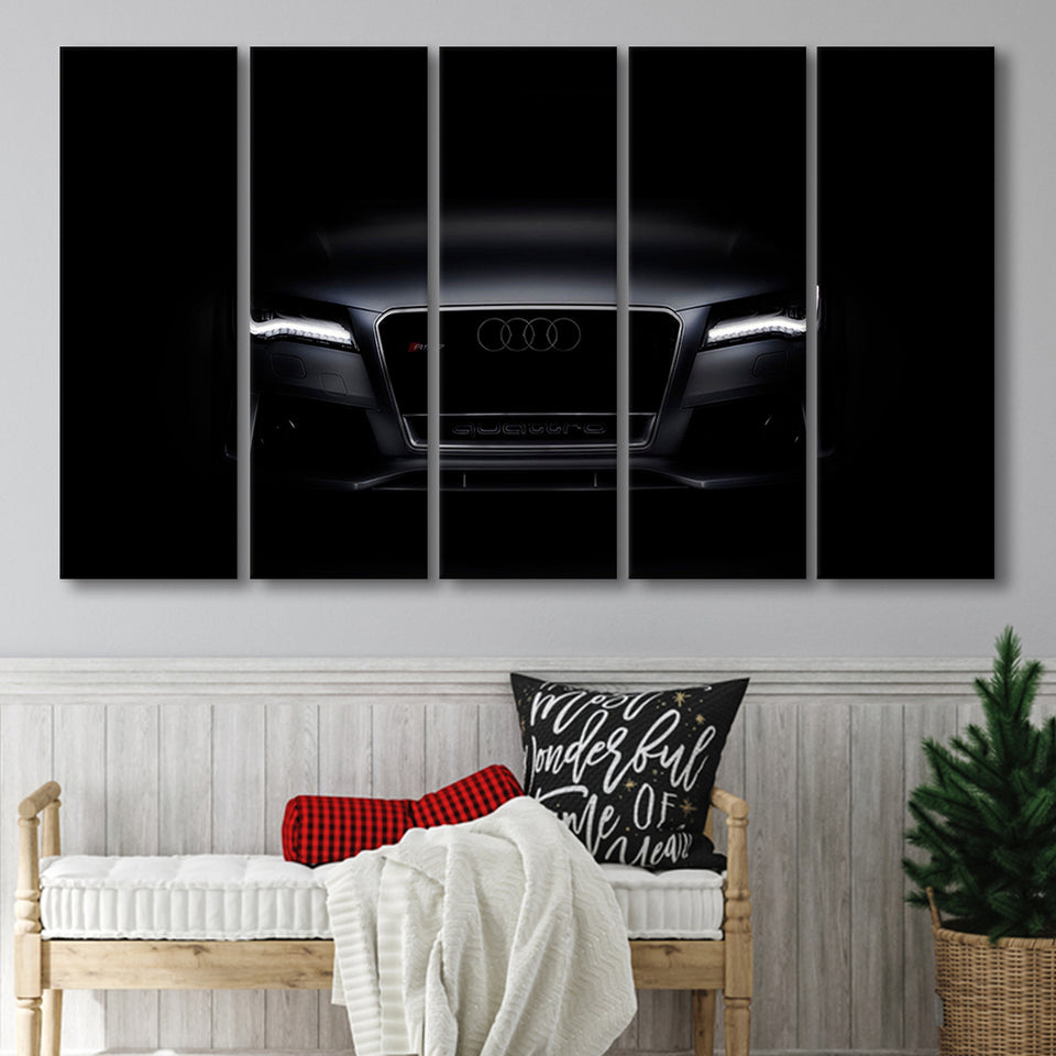 Supper Black Car Sport Car Extra Large Canvas Prints Multi Panels B Wall Art Prints Home Decor