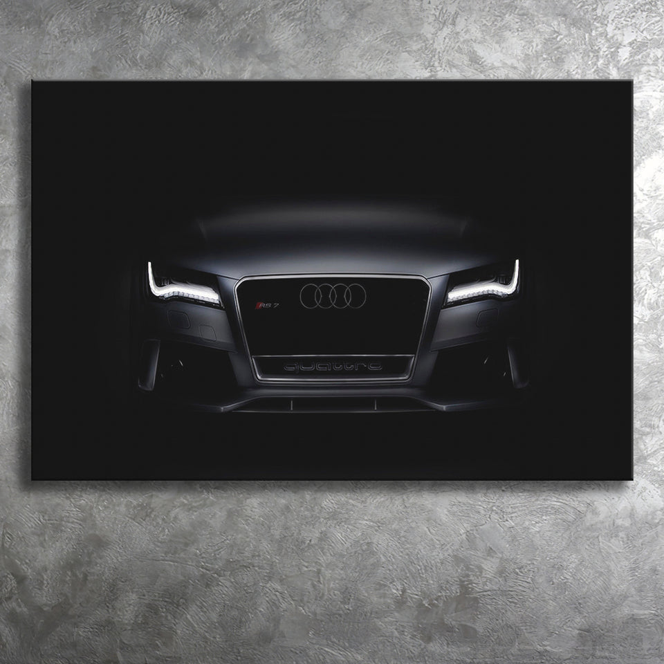 Supper Black Car Sport Car Landscape Canvas Prints Wall Art Home Decor - Painting Canvas, Ready to hang
