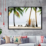 Surfboards Original Framed Art Prints Wall Decor - Painting Prints, Framed Picture, Home Decor