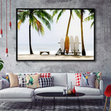 Surfboards Original Framed Canvas Prints Wall Art Decor - Paiting Canvas, Art Prints, Floating Frame