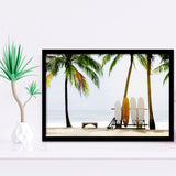 Surfboards Original Framed Art Prints Wall Decor - Painting Prints, Framed Picture, Home Decor