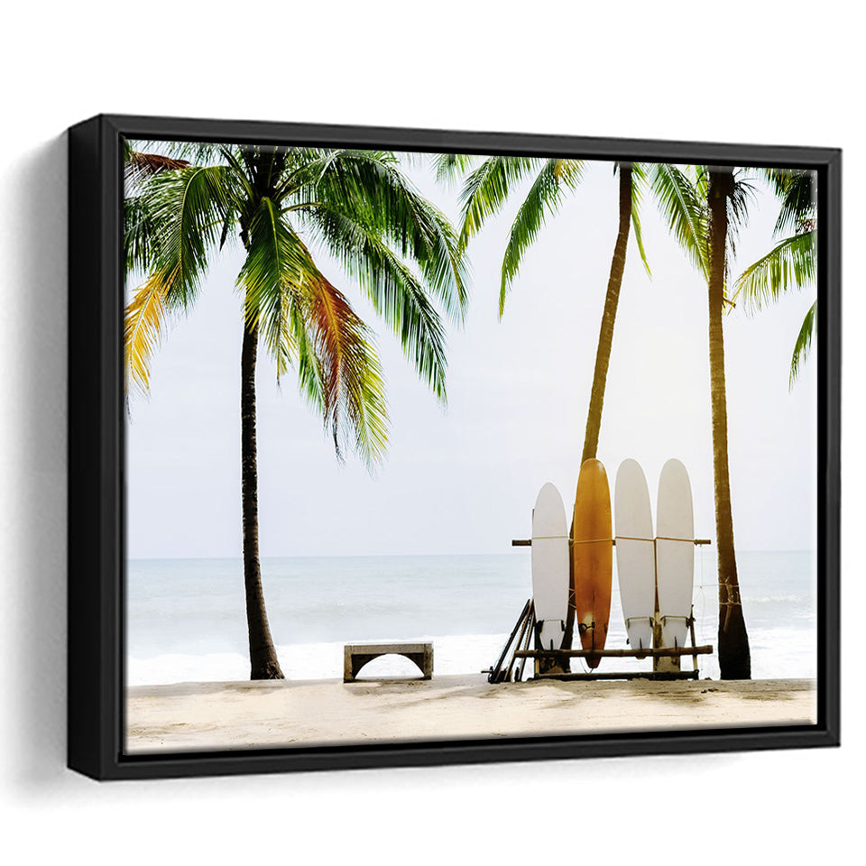 Surfboards Original Framed Canvas Prints Wall Art Decor - Paiting Canvas, Art Prints, Floating Frame