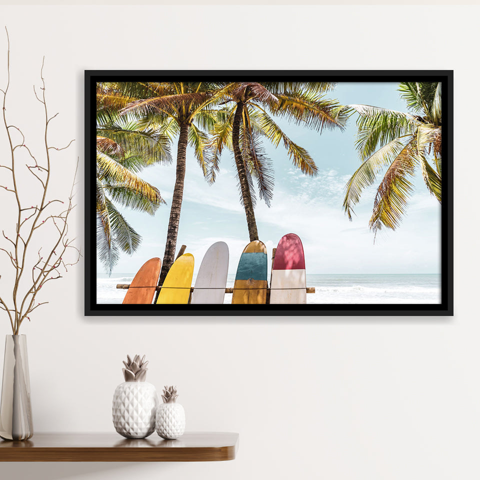 Surfing Cool Framed Canvas Prints Wall Art Decor - Paiting Canvas, Art Prints, Floating Frame