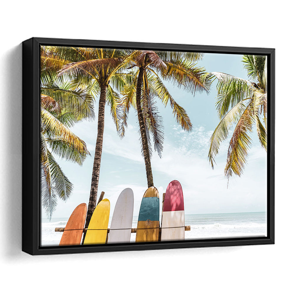 Surfing Cool Framed Canvas Prints Wall Art Decor - Paiting Canvas, Art Prints, Floating Frame