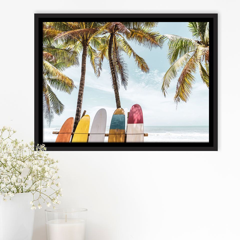 Surfing Cool Framed Canvas Prints Wall Art Decor - Paiting Canvas, Art Prints, Floating Frame