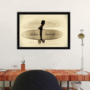 Surfing Canvas Wall Art - Framed Art, Prints For Sale, Painting For Sale, Framed Canvas, Painting Canvas