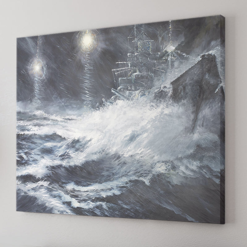 Surprised By Starshell Scharnhorst North Cape Canvas Wall Art - Canvas Prints, Prints For Sale, Painting Canvas