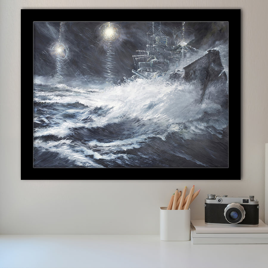 Surprised By Starshell Scharnhorst North Cape Framed Art Prints Wall Decor - Painting Art, Framed Picture, Home Decor, For Sale