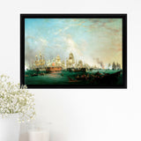 Reflections Of The Seabourn Pride Cruise Ship Magallanes Chile Framed Canvas Prints Wall Art - Painting Canvas, Wall Decor, For Sale