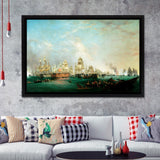 Rotterdam Ferry Boat By Joseph Mallord William Framed Canvas Prints Wall Art - Painting Canvas, Wall Decor, For Sale