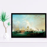 Surrender Of The Santissima Trinidad To Neptune The Battle Of Trafalgar Framed Art Prints Wall Decor - Painting Art, Framed Picture, Home Decor