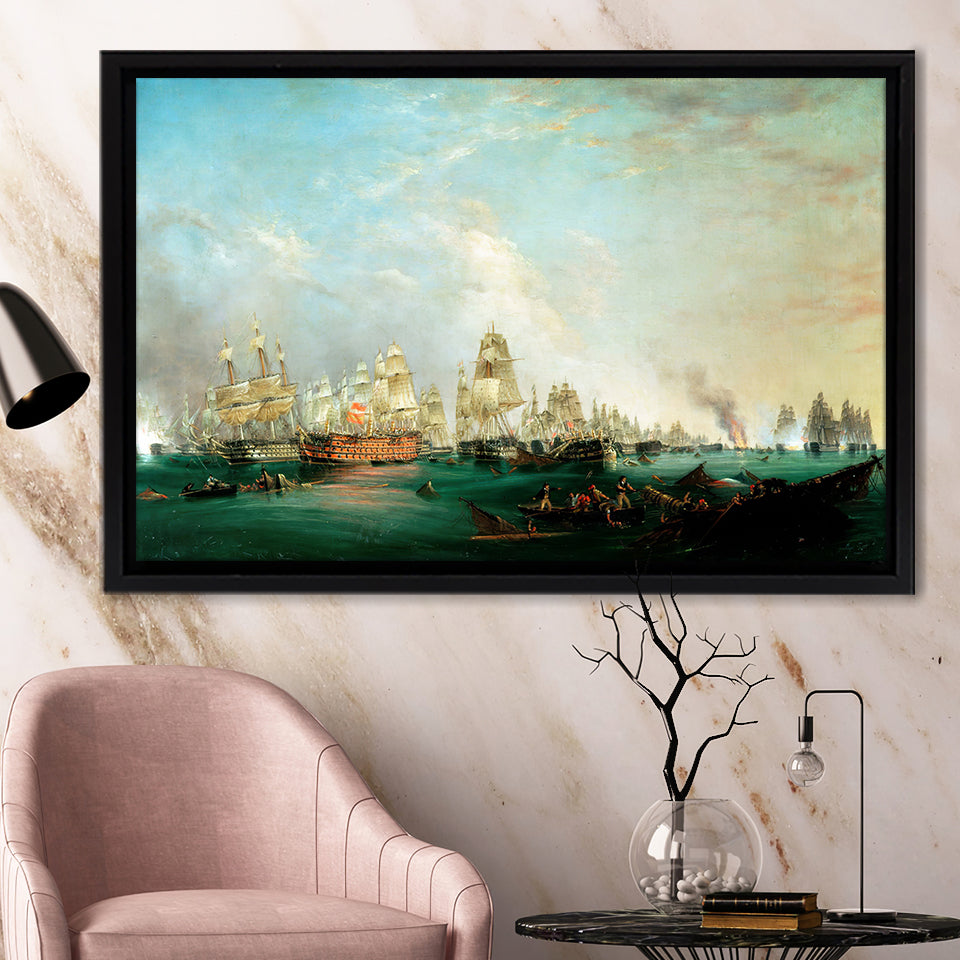 Rotterdam Ferry Boat By Joseph Mallord William Framed Canvas Prints Wall Art - Painting Canvas, Wall Decor, For Sale