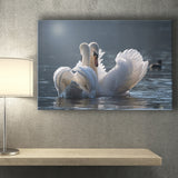 Swan, Love Canvas Prints Wall Art Home Decor - Painting Canvas, Ready to hang