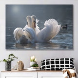 Swan, Love Canvas Prints Wall Art Home Decor - Painting Canvas, Ready to hang