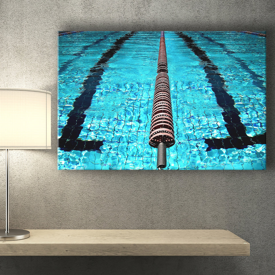 Swimming Pool Underwater Canvas Art, Swimming Canvas Prints Wall Art Home Decor - Painting Canvas, Ready to hang