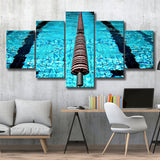 Swimming Pool Underwater Canvas Art, Swimming Multi Panels,Canvas Prints Wall Art Home Decor